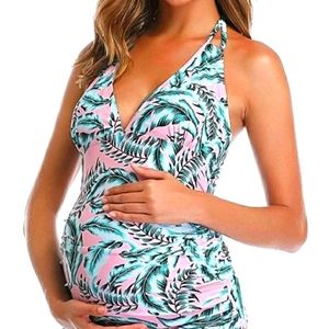 PINK blush maternity Tankini